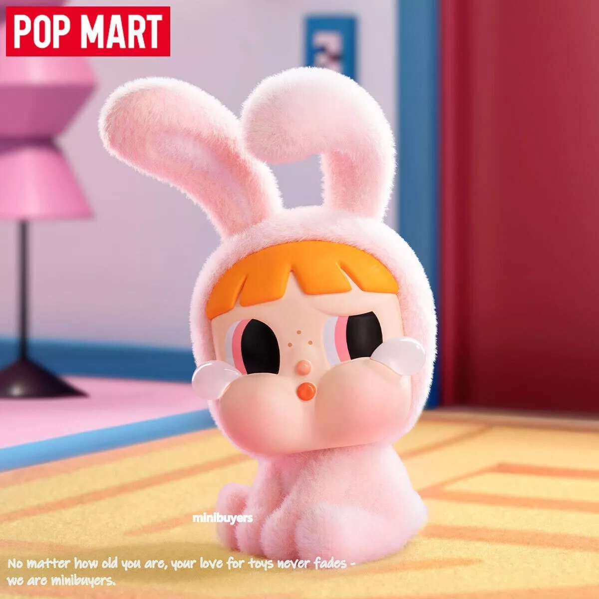 Single Box, POP MART Crybaby x Powerpuff Girls Series Figures, Crybaby Blind Box Figures, Random Design Action Figures Collectible Toys Home Decorations, Holiday Birthday Gifts for Girls and Boys